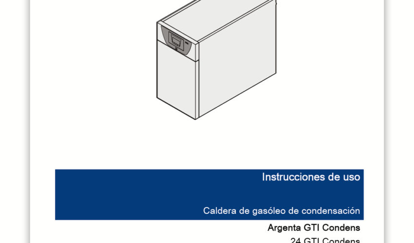 Manual Usuario ARGENTA GTI Condens