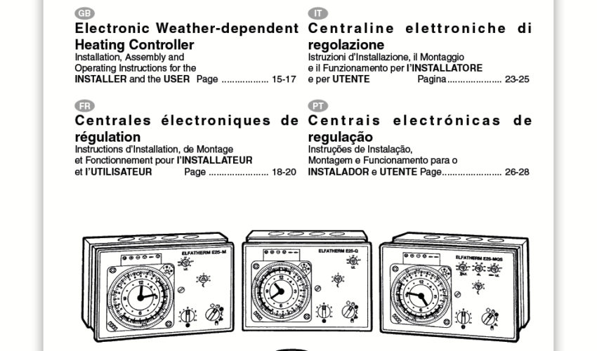 Manual Usuario ELFATHERM E25