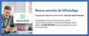 Nuevo servicio visitas de mantenimiento desde Whatsapp